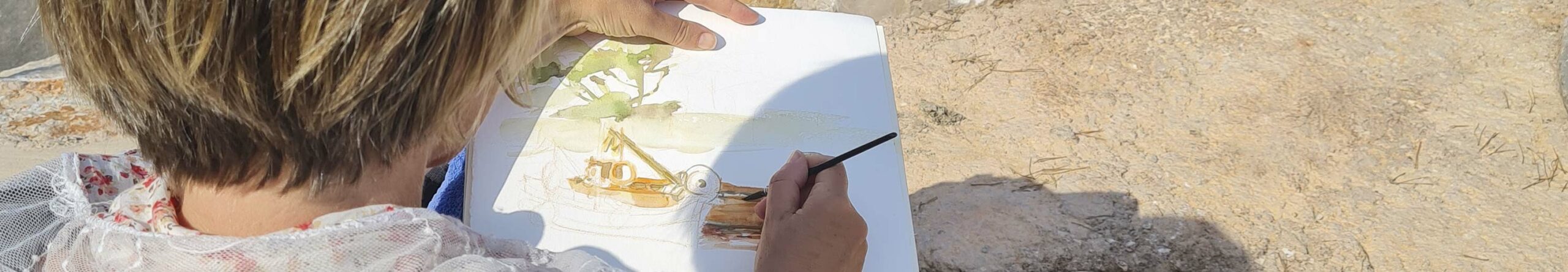Les cours de dessin et peinture en extérieur de l'atelier Art en Ciel à La Rochelle