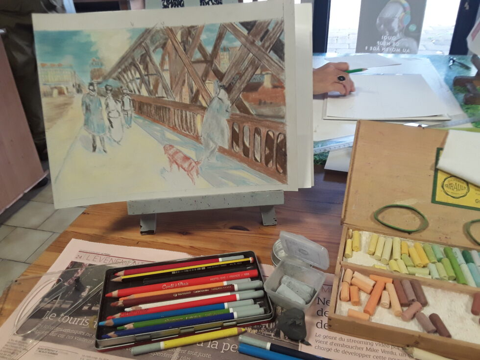 Atelier Art en Ciel - dessin et peinture à La Rochelle - travaux des élèves