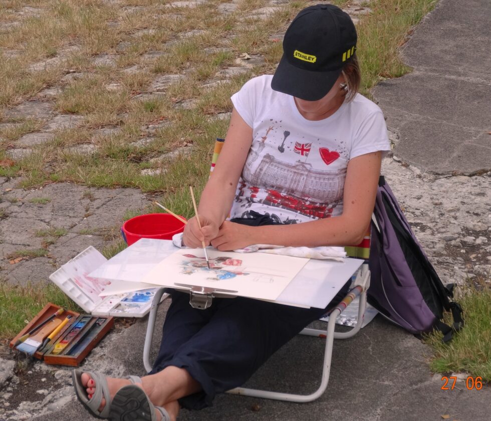 Cours dessin et peinture en extérieur à La Rochelle et Ile de Ré - Atelier Art en Ciel