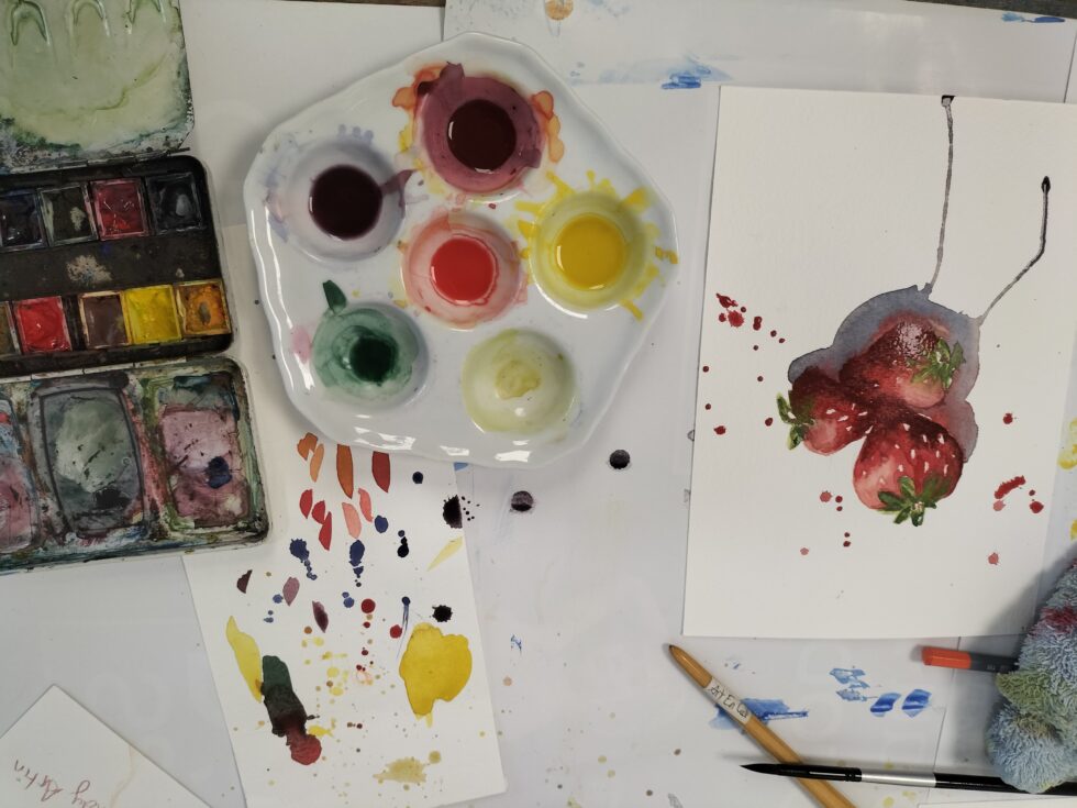 Atelier Art en Ciel - dessin et peinture à La Rochelle - travaux des élèves