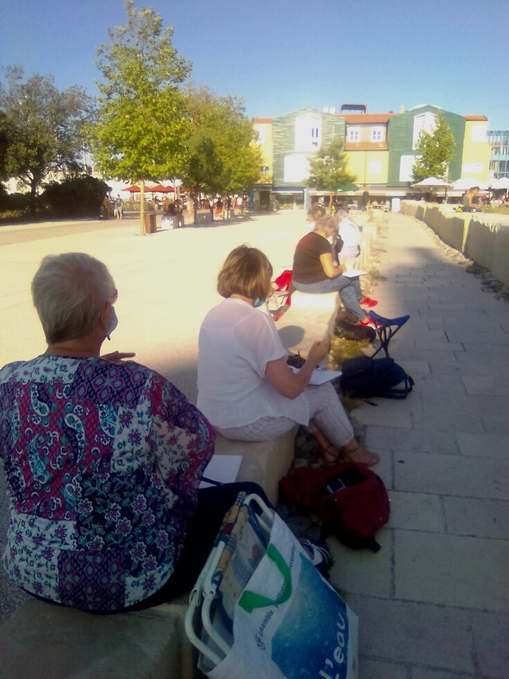 Cours dessin et peinture en extérieur à La Rochelle et Ile de Ré - Atelier Art en Ciel