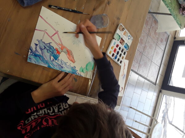 Stage enfant peinture et dessin La Rochelle - Atelier Art en Ciel