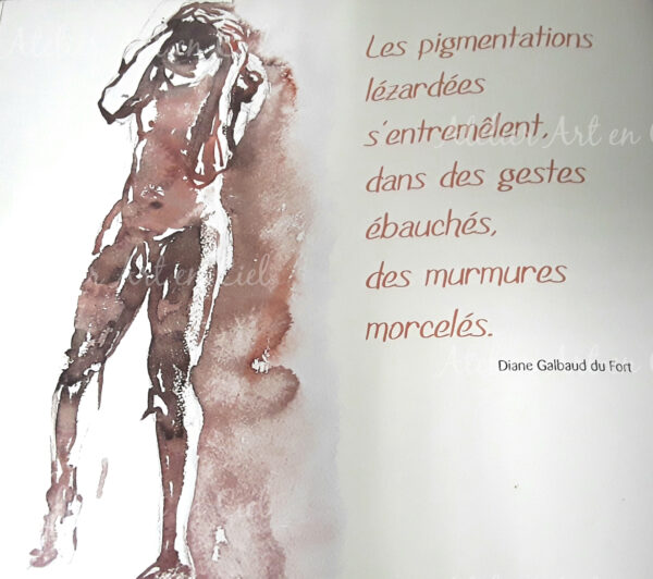 Livre Contour de peau - Aquarelles - Nathalie Trigodet - Artiste peintre La Rochelle