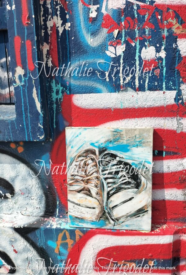 Couple de baskets - Acrylique – Image 3