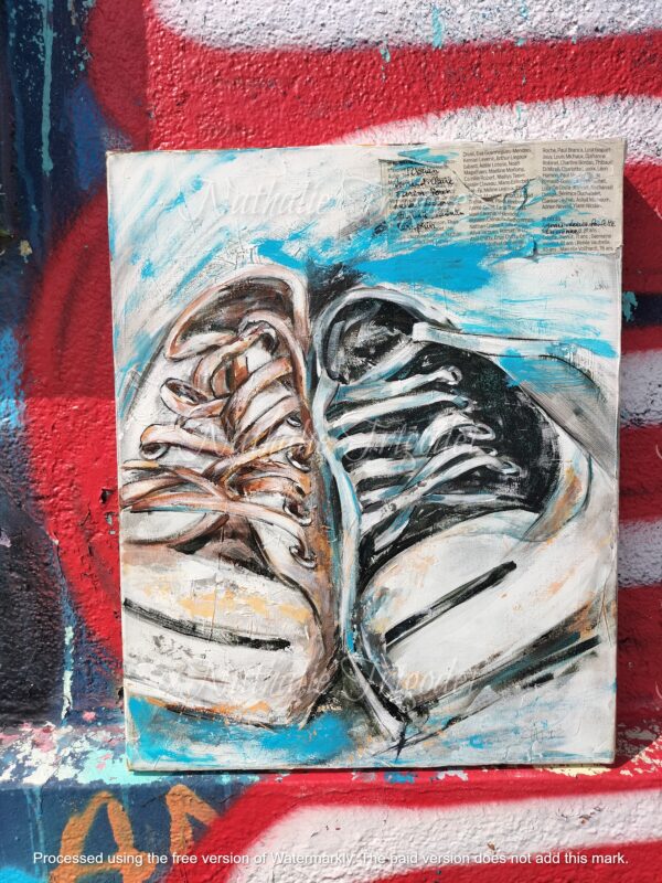 Couple de baskets - Acrylique – Image 4