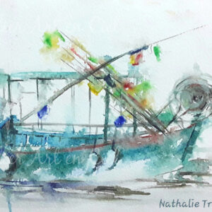 Aquarelle Arbane Libre Nathalie Trigodet - Artiste peintre La Rochelle