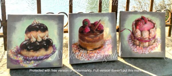 Pâtisserie - Nathalie Trigodet, artiste peintre à La Rochelle