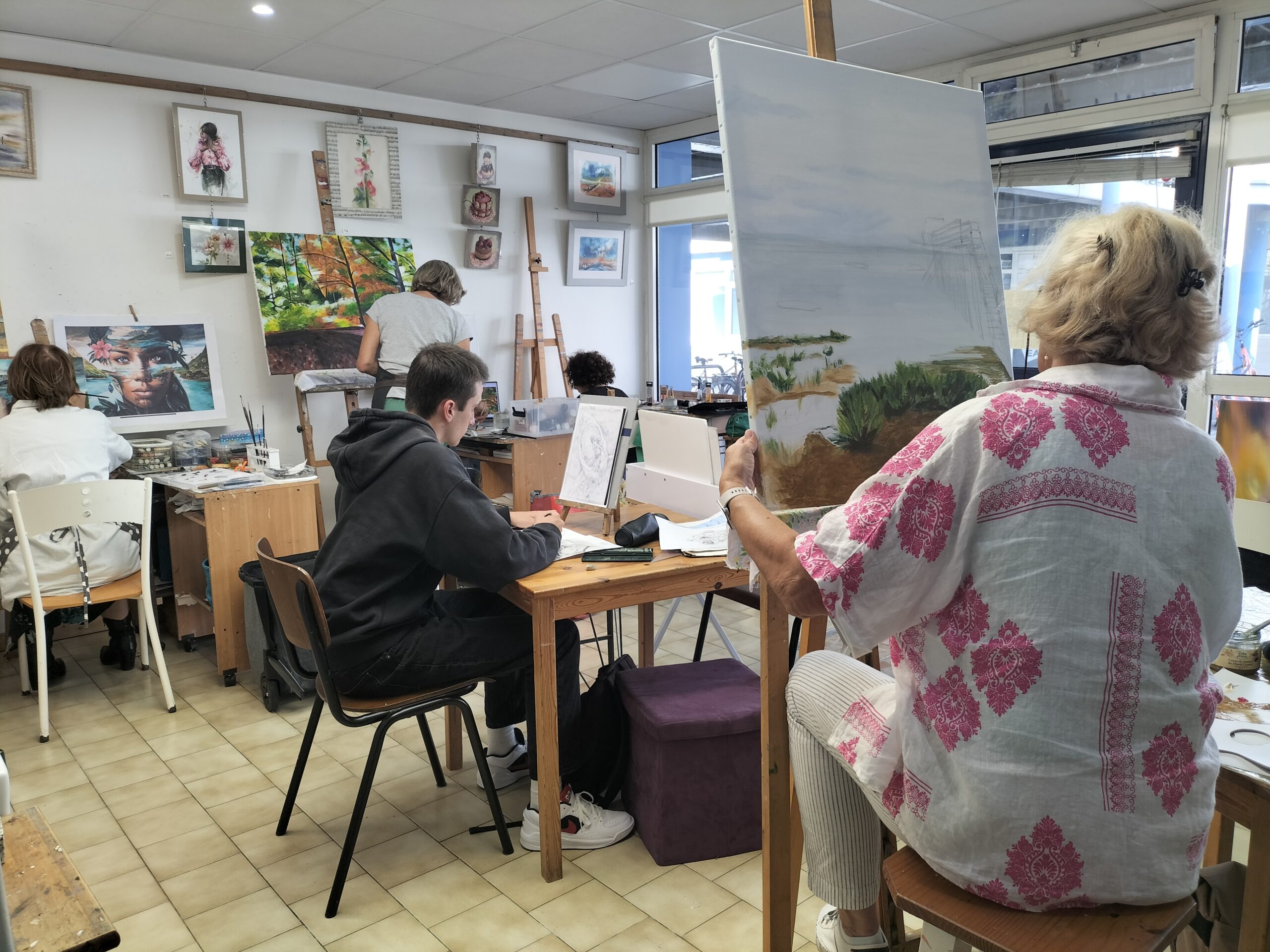 atelier-art-en-ciel-cours de peinture-La Rochelle