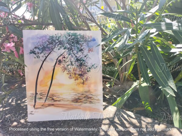 La Plage au Pin - Aquarelle – Image 2