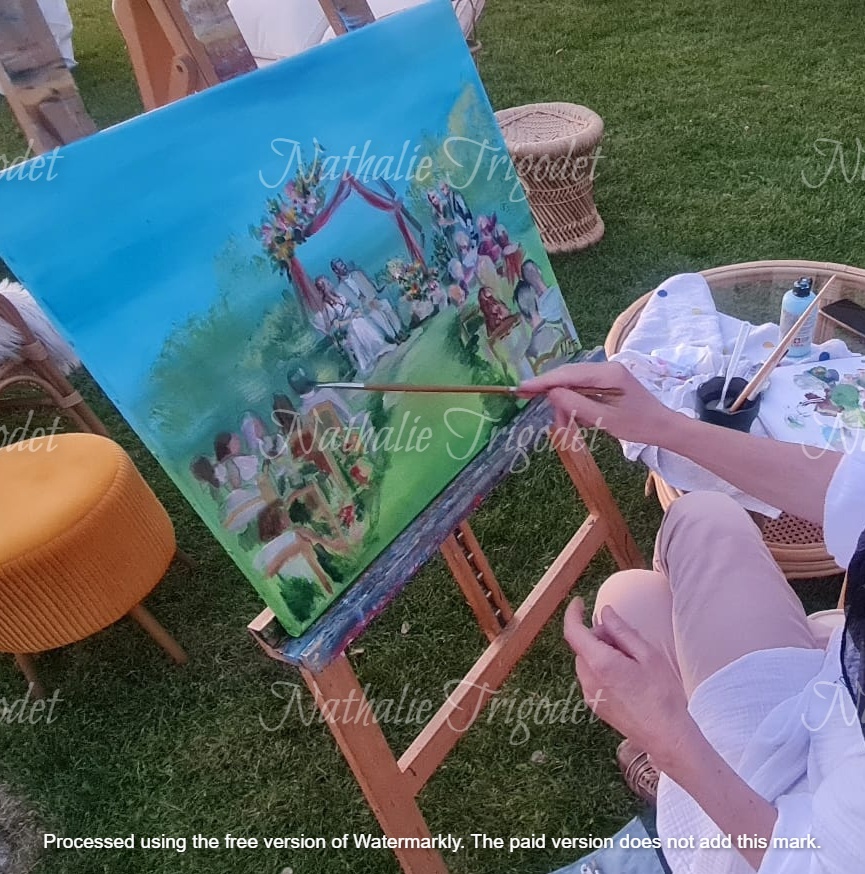 Wedding Sketcher - live Painting- Mariage-artiste- Aquitaine- Charente