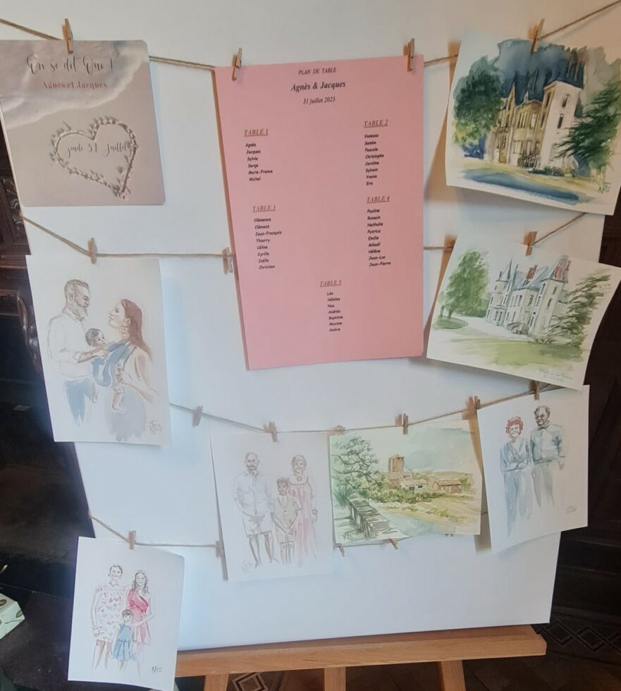 Nathalie-Trigodet-croquis de mariage